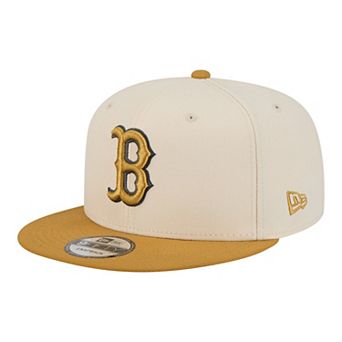 Men's New Era Light Beige/Khaki Boston Red Sox Two-Tone Color Pack 9FIFTY Snapback Hat