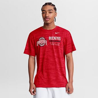 Men's Nike Scarlet Ohio State Buckeyes Sideline Velocity Dri-FIT T-Shirt