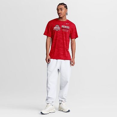 Men's Nike Scarlet Ohio State Buckeyes Sideline Velocity Dri-FIT T-Shirt