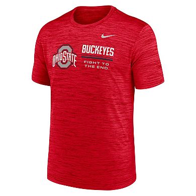 Men's Nike Scarlet Ohio State Buckeyes Sideline Velocity Dri-FIT T-Shirt