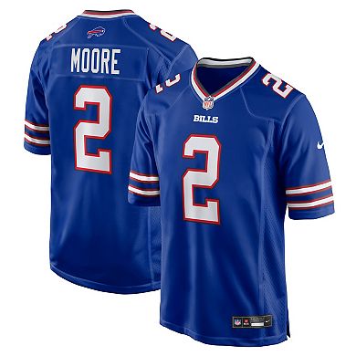 Men's Nike D.J. Moore Royal Buffalo Bills Game Jersey