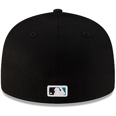 Men's New Era Black Florida Marlins On-Field Authentic Collection 59FIFTY Fitted Hat