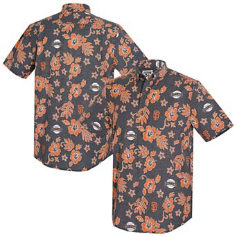 Men's Reyn Spooner Black San Francisco Giants Cooperstown Kekai Performance Button-Down Top
