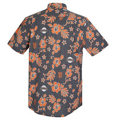 Men's Reyn Spooner Black San Francisco Giants Cooperstown Kekai Performance Button-Down Top