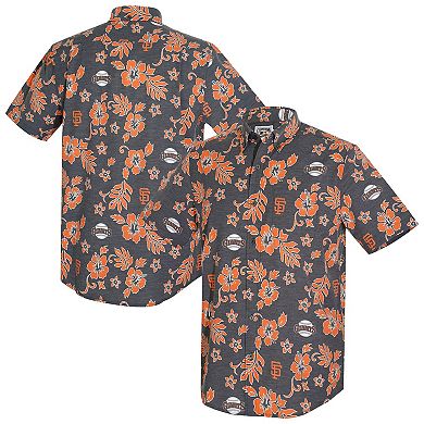 Men's Reyn Spooner Black San Francisco Giants Cooperstown Kekai Performance Button-Down Top