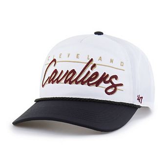 Men's '47 White Cleveland Cavaliers brrr° Condor Two-Tone Hitch Rope Adjustable Hat