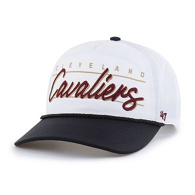 Men's '47 White Cleveland Cavaliers brrr Condor Two-Tone Hitch Rope Adjustable Hat