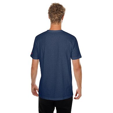Men's New Era Navy Boston Red Sox Oversized Throwback Distressed T-Shirt