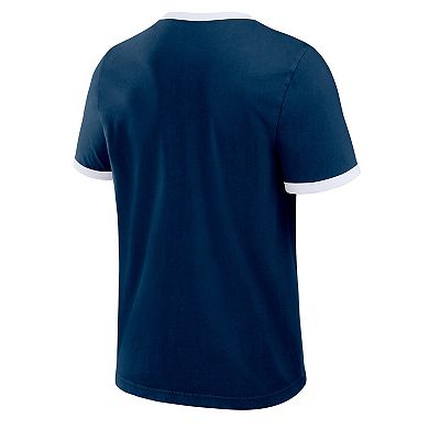 Men's Darius Rucker Collection by Fanatics Navy Seattle Mariners Washed Ringer T-Shirt
