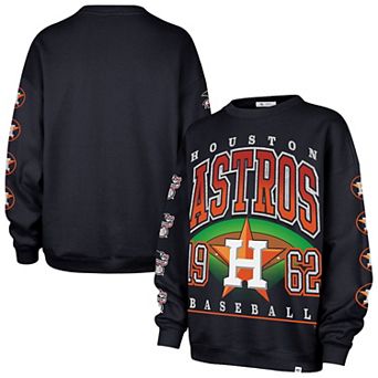 Women's '47 Navy Houston Astros Trendy Team Go Big Oversized Sweatshirt