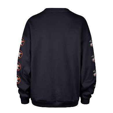 Women's '47 Navy Houston Astros Trendy Team Go Big Oversized Sweatshirt