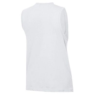 Women's Champion White Tennessee Titans Core Muscle Tank Top