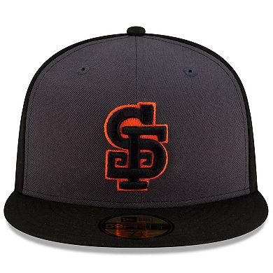 Men's New Era Gray/Black San Francisco Giants Authentic Collection Alternate 59FIFTY Fitted Hat