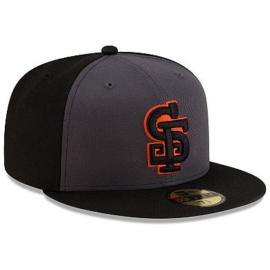 Men's New Era Gray/Black San Francisco Giants Authentic Collection Alternate 59FIFTY Fitted Hat