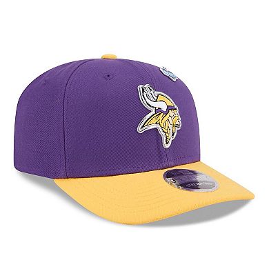 Men's New Era Purple/Gold Minnesota Vikings 2026 NFL Draft 9SEVENTY Adjustable Hat