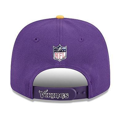 Men's New Era Purple/Gold Minnesota Vikings 2026 NFL Draft 9SEVENTY Adjustable Hat
