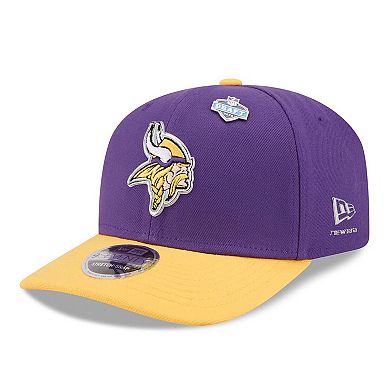 Men's New Era Purple/Gold Minnesota Vikings 2026 NFL Draft 9SEVENTY Adjustable Hat