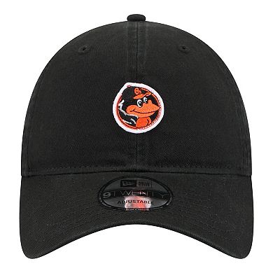 Men's New Era Black Baltimore Orioles Mascot 9TWENTY Adjustable Hat