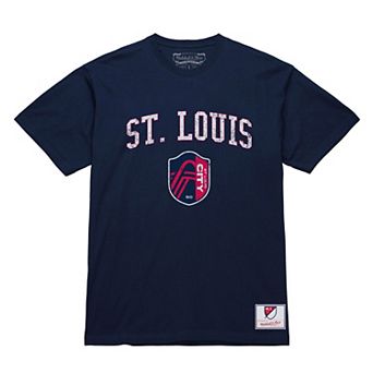 Men's Mitchell & Ness Navy St. Louis CITY SC City Pride T-Shirt