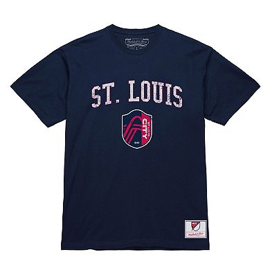 Men's Mitchell & Ness Navy St. Louis CITY SC City Pride T-Shirt