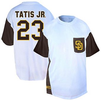 Men's Profile Fernando Tatis Jr. White/Brown San Diego Padres Big & Tall Player Name & Number T-Shirt