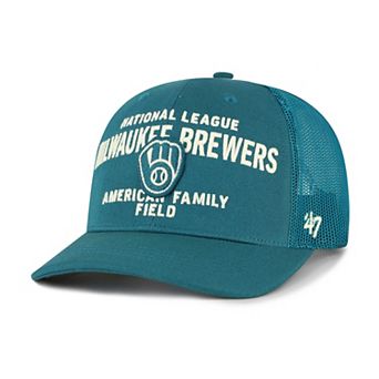 Men's '47 Teal Milwaukee Brewers Contemporary Hitch Adjustable Trucker Hat