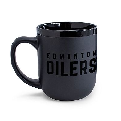 WinCraft Edmonton Oilers 17oz. Black Tonal Ceramic Mug