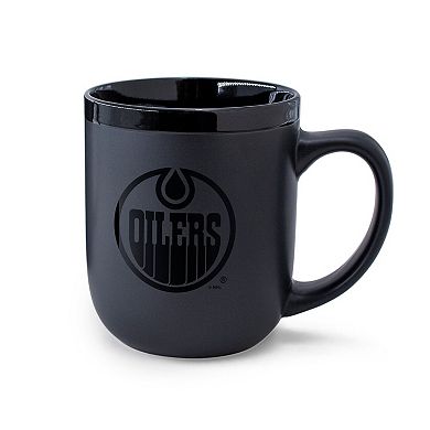 WinCraft Edmonton Oilers 17oz. Black Tonal Ceramic Mug