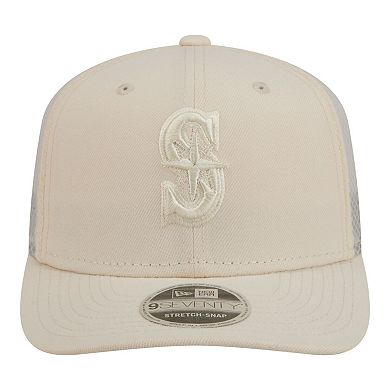 Men's New Era Light Beige Seattle Mariners Color Pack 9SEVENTY Trucker Adjustable Hat