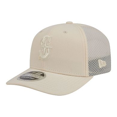 Men's New Era Light Beige Seattle Mariners Color Pack 9SEVENTY Trucker Adjustable Hat