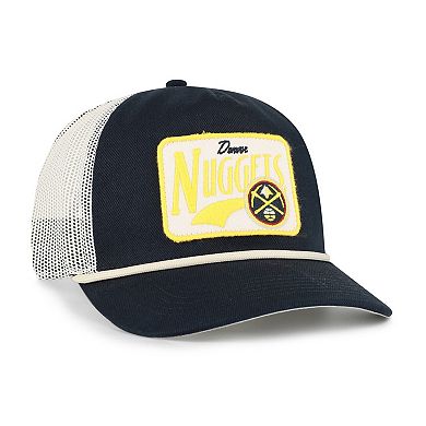 Men's '47 Navy Denver Nuggets Emmett Heavy Twill Trucker Hitch Adjustable Hat