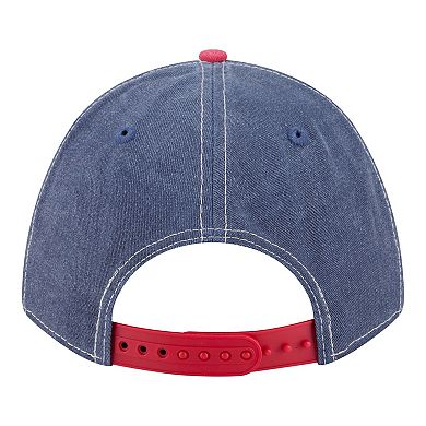 Men's New Era Navy/Red Minnesota Twins Felt M-Crown 9FORTY Adjustable Hat