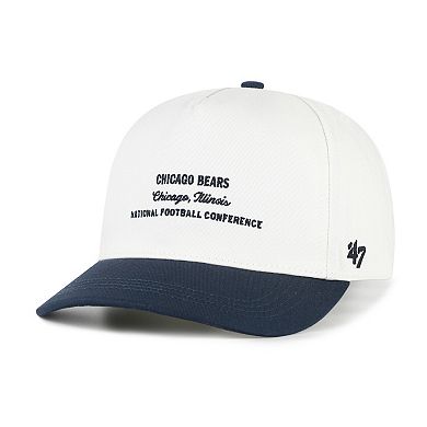 Men's '47 White Chicago Bears Contemporary Two-Tone Hitch Adjustable Hat