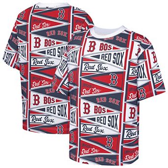 Youth Outerstuff Red Boston Red Sox All-Over Pennant T-Shirt