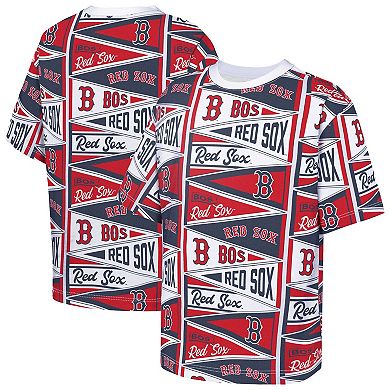 Youth Outerstuff Red Boston Red Sox All-Over Pennant T-Shirt