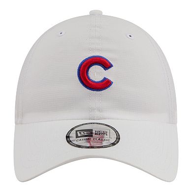 Men's New Era White Chicago Cubs Ripstop Casual Classic Adjustable Hat