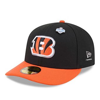 Men's New Era Black/Orange Cincinnati Bengals 2026 NFL Draft Pre-Curved 59FIFTY Fitted Hat