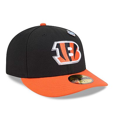 Men's New Era Black/Orange Cincinnati Bengals 2026 NFL Draft Pre-Curved 59FIFTY Fitted Hat