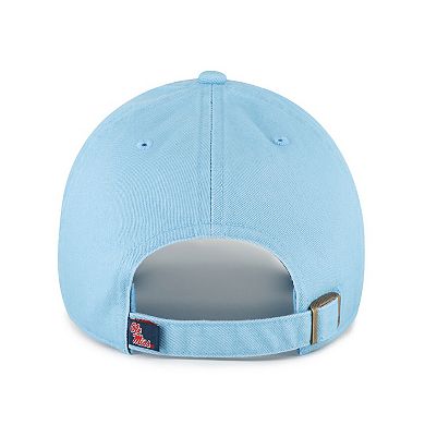 Men's '47 Light Blue Ole Miss Rebels Clean Up Adjustable Hat
