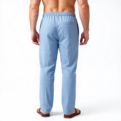 Mens Relaxed Fit Elastic Pants