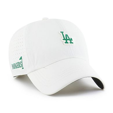 Men's '47 White Los Angeles Dodgers Elevated Greens Clean Up Adjustable Hat