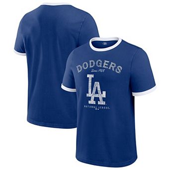 Men's Darius Rucker Collection by Fanatics Royal Los Angeles Dodgers Washed Ringer T-Shirt