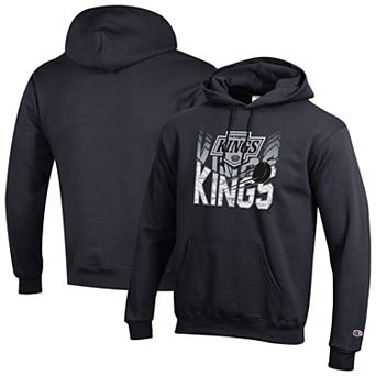 Men's Champion Black Los Angeles Kings Powerblend Hoodie