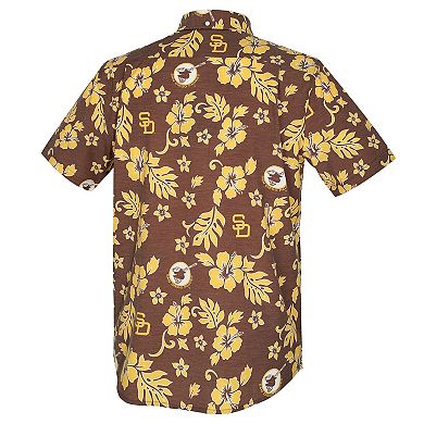 Men's Reyn Spooner Brown San Diego Padres Cooperstown Kekai Performance Button-Down Top