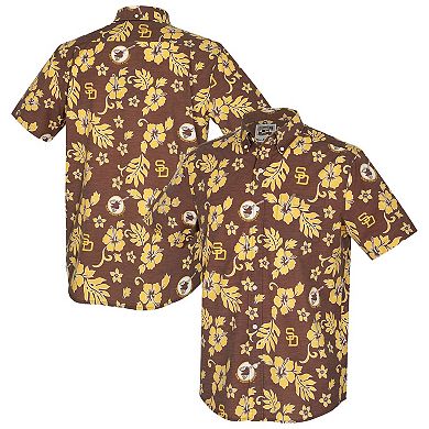 Men's Reyn Spooner Brown San Diego Padres Cooperstown Kekai Performance Button-Down Top