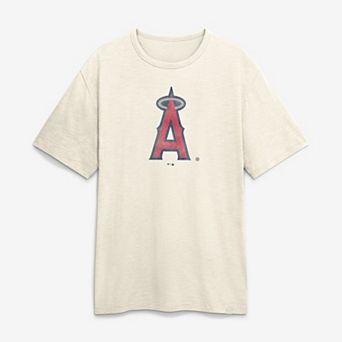 Men's Fanatics Cream Los Angeles Angels Stadium Slub T-Shirt