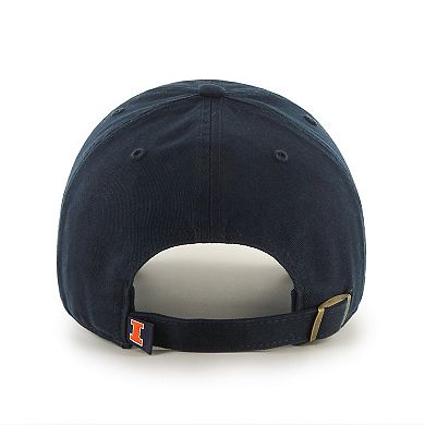 Youth '47 Navy Illinois Fighting Illini Clean Up Adjustable Hat