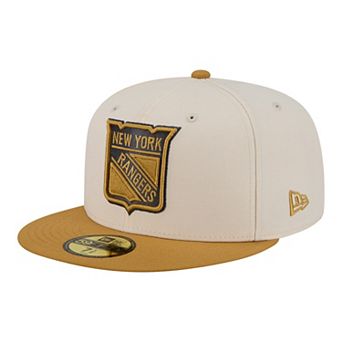 Men's New Era Cream/Tan New York Rangers Colorpack Two-Tone 59FIFTY Fitted Hat