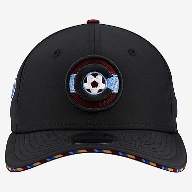 Youth New Era Black Colorado Rapids Jersey Hook 9SEVENTY Adjustable Hat