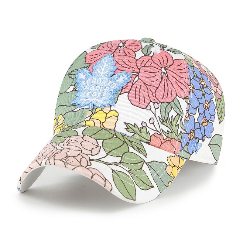 Women's '47 Toronto Maple Leafs Florentina Clean Up Adjustable Hat, Mpl White